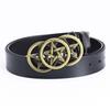 Men's Trendy Five-Star Leather Belt - European & American Celtic Classic Design