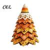 DIY Fabric Tree Supplies Halloween Quilted Kit, Witch Cat Spider Fall Seasonal Decorations 3D Padded Sewing Craft Project for Quilting Beginners,