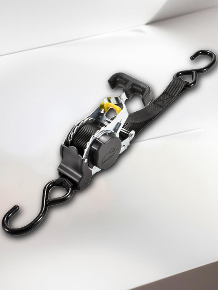Motorräder Ratschengurt mit S-Haken Ratschenspanner Gurtspanner Einziehbare Ratschengurte für Anhänger Fahrzeuge Boot