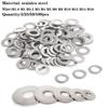 5-100pcs 304 Stainless Steel Flat Washer Metal Flat Washer M1.6 M2.5 M3 M4 M5 M6 M8 M10 M12 M14  M18 M20