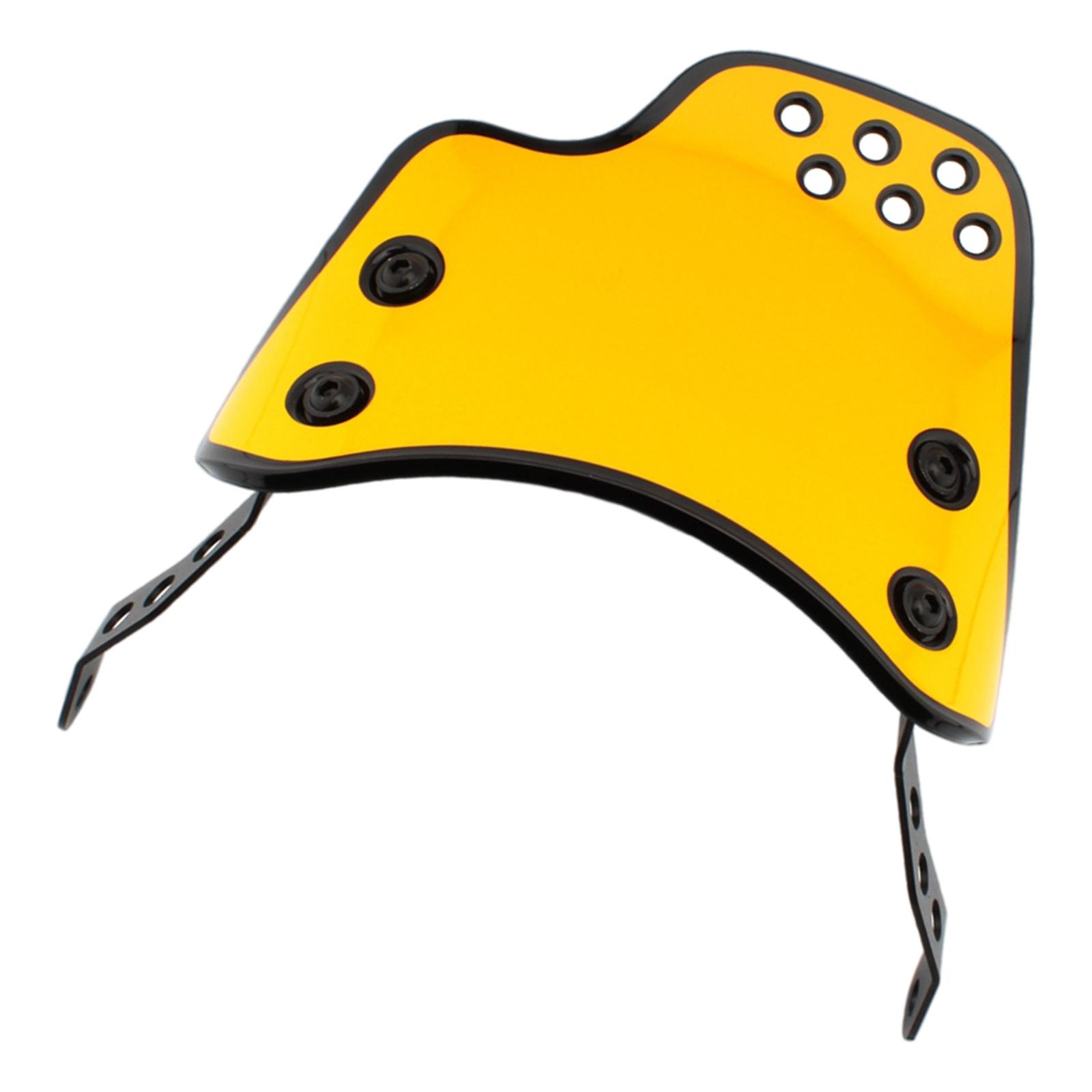 Front Motorcycle Windshields Motorcycle Parts Supplies ABS Extension Guard Wind Deflector Fits for Yamaha Kawasaki Replacement жёлтый