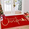 Christmas Doormat Non‑Slip Front Door Rug Washable Indoor Outdoor Xmas Letter Tree Winter Holiday Entrance Mat
