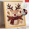 Christmas Pearl Painting Kit Handmade DIY Reindeer Snowflakes Home Decoration Painting