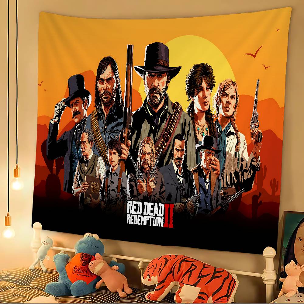 RRed DDead RRedemption 2 DIY Wall Tapestry Art Science Fiction Room Home Decor Wall Art Decor