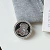 Creative Magnetic Desktop Drama Mobile Phone Airbag Holder Rhinestone Bear Mirror Advanced Sense Ring Female
