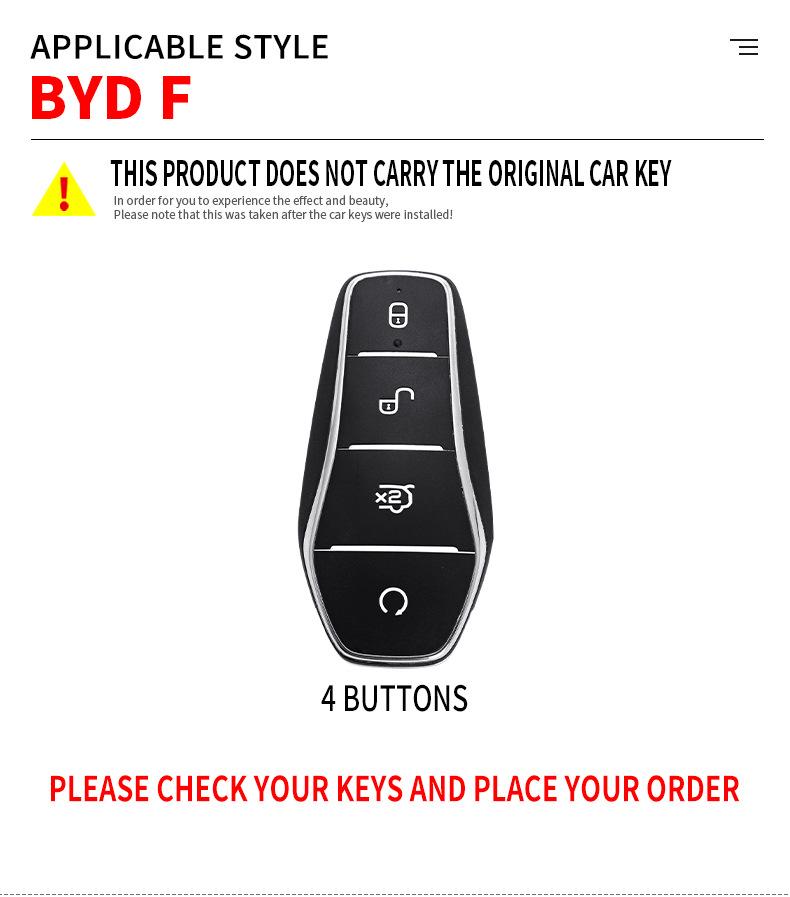 BYD Song Pro (2nd Gen) 19 Model Qin Tang Key Cover with Buckle