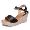 Small Size 32-43 Casual Wavy Chunky Platform Sandals Summer 2025 Womens High Heels Shoes Wedges for Beach Office