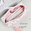 Large Capacity Pencil Case Pink Star Gingham Pencil Pouch Kawaii Stationery Bag  Gift
