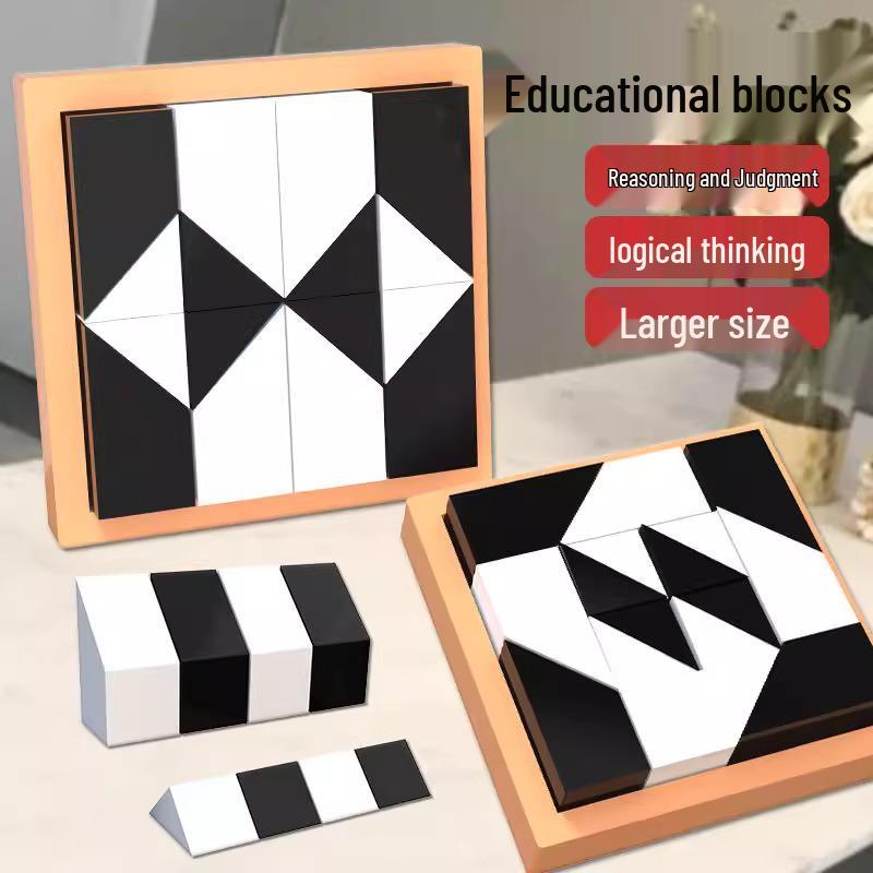 Educational Hidden Building Blocks Puzzle for Ages 3+ – Boost Spatial Thinking