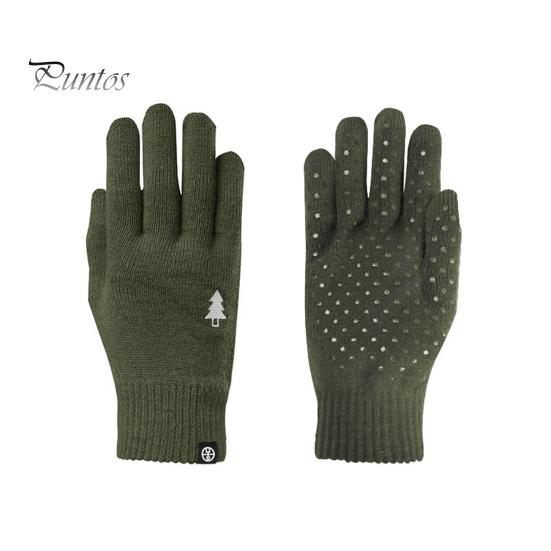 

1 пара женских зимних перчаток с отличным трением, противоскользящие, силиконовые, с вышивкой на ладони, для сенсорного экрана, сохраняющие тепло, перчатки для езды на велосипеде на открытом воздухе армия зеленый