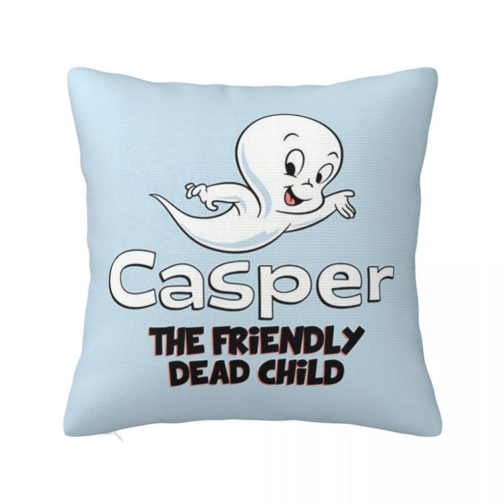 Federa Cuscino Quadrata Casper il Fantasma Amichevole Copricuscino Federa Cuscino Copricuscino da Lancio per Casa Divano Soggiorno