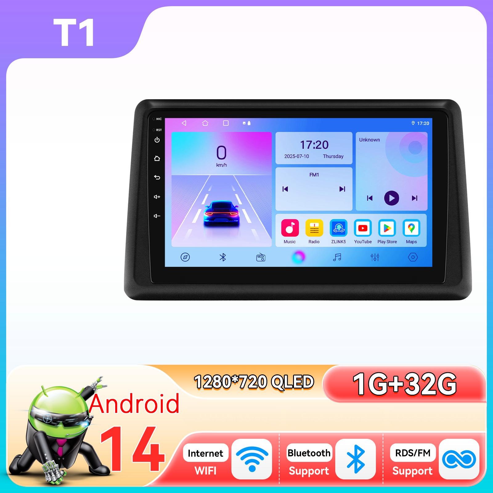 

Ossuret Android Автомагнитола для Renault Express 2021-2022 Мультимедийный плеер Стерео GPS WIFI+4G Snapdragon Интеллектуальный Carplay Камера 360° Авто Видео T1 4Core 1G 32G