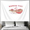 Anime Ramen Noodle Tapestry Japanese Food Wall Hanging Decor Bedroom Dorm Room Aesthetic Wall Art Home Decoration Gift