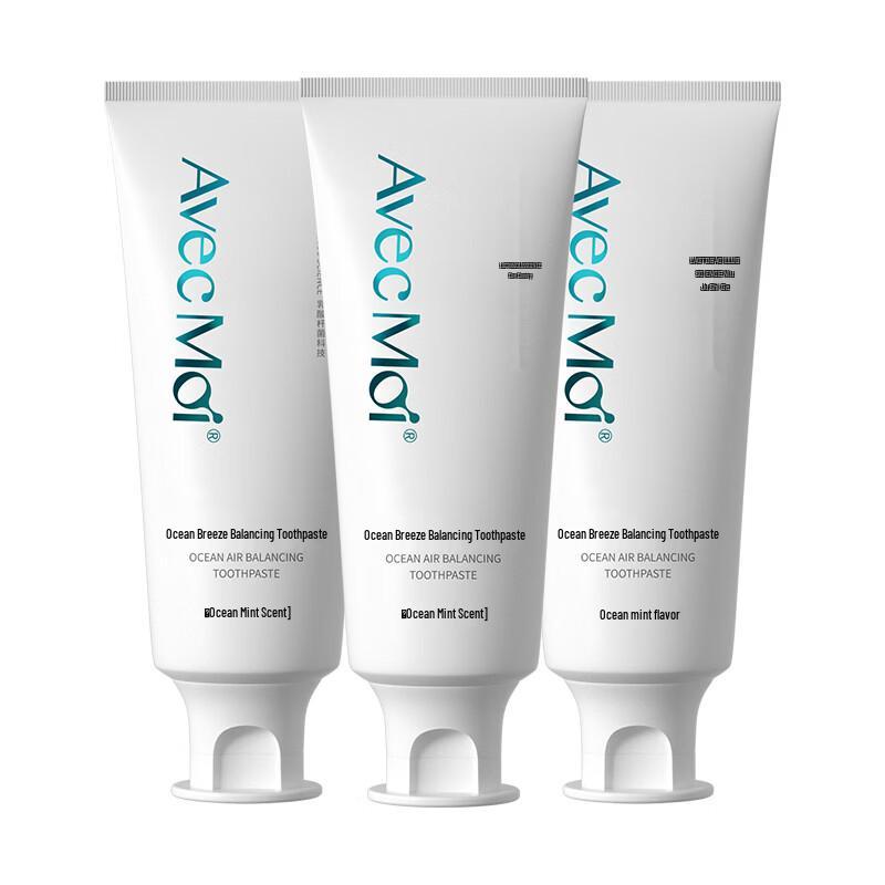 

Avec Moi Ocean Wind Probiotic Toothpaste 3-Pack with Toothbrush