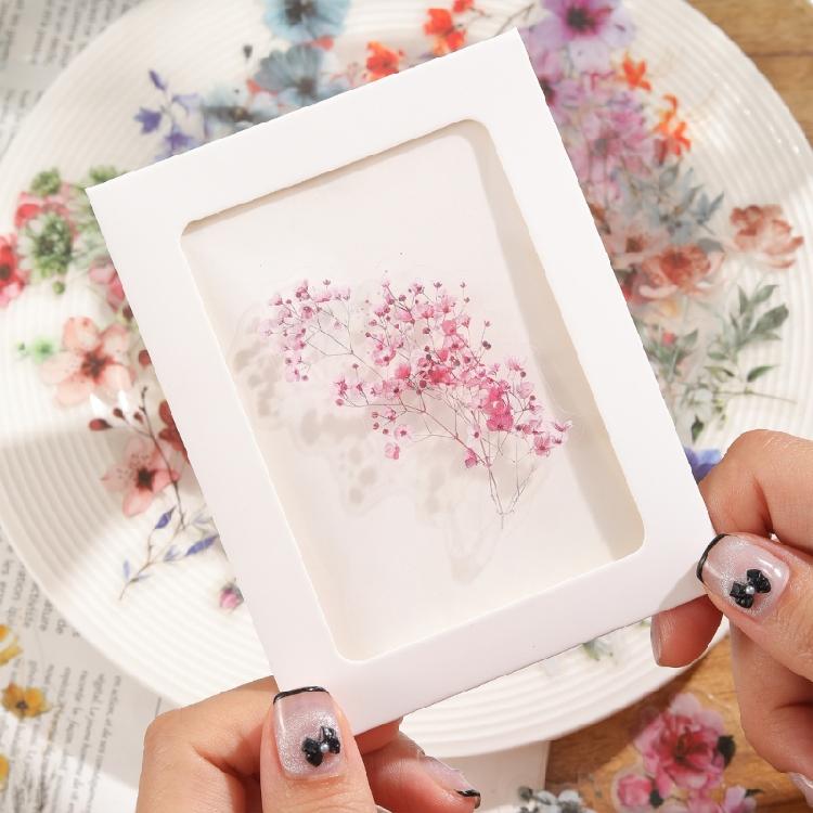Flowers Sticker Plant Labels Sticker Reward Sticker Colorful Floral Sticker Decorative Sticker for Craft Enthusiasts