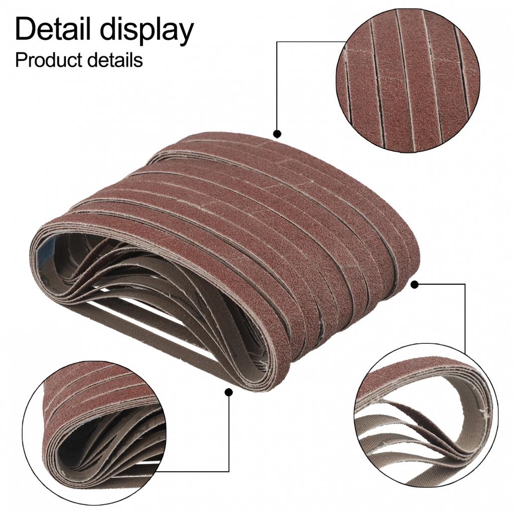 File Sanding Belts Abrasive Sanding Belts 50pcs 330mm X 10mm Belt Power Useful