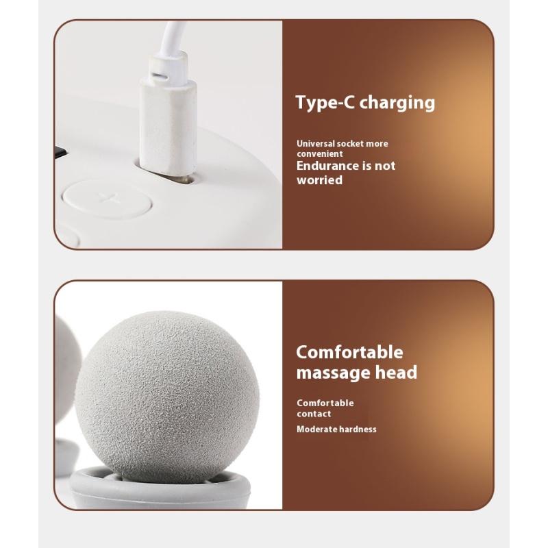 Four-head Fascia Gun Muscle High Power Waist Male And Female Body Relief Cervical Spine Low Back Massager