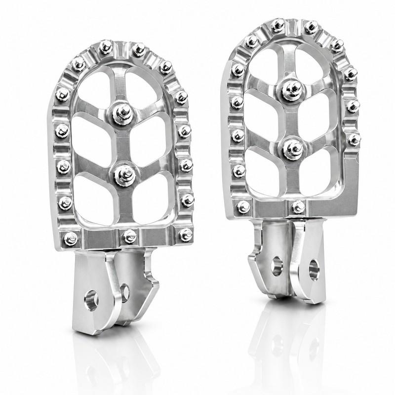 Universal CNC Aluminum Motorcycle Foot Pegs Off-Road ATV Dirt Bike Scooter Upgrade Anti-Slip Pedal Set