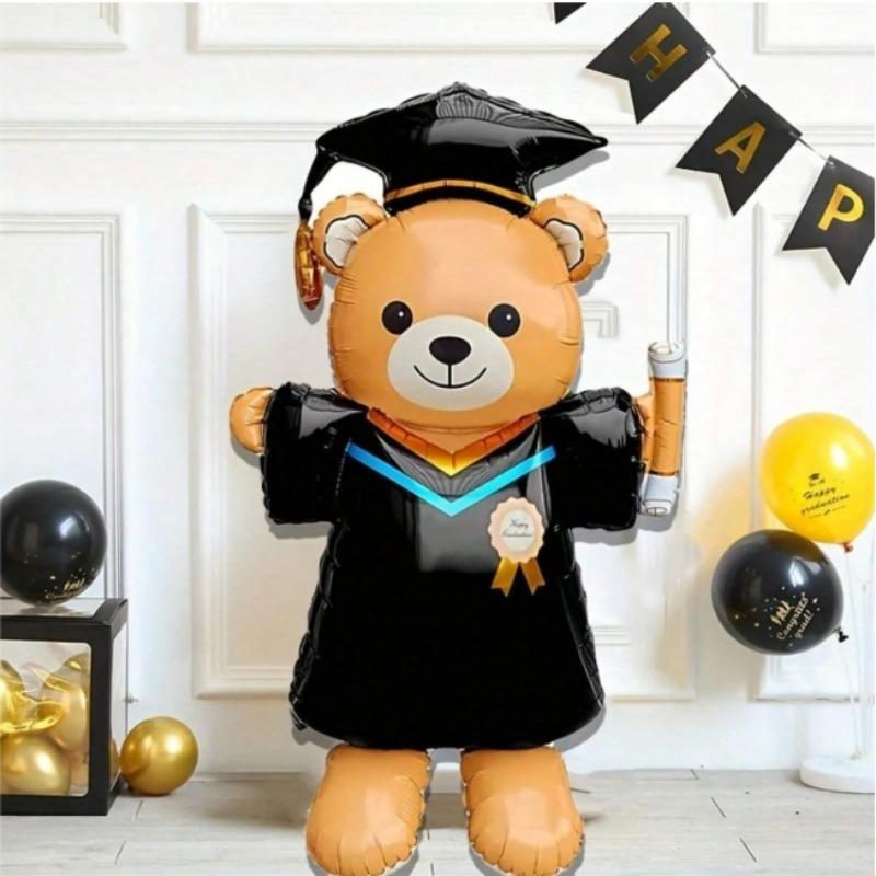 

1PC 155cm medal Doctor s Big Bear, a beautiful big bear balloon, suitable for birthday parties and holiday party balloon decoration