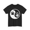 Paw Hand Print Yin Yang Dog Animal Rescue Shirt for Men Heavy Cotton TShirt
