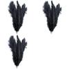 30X New Style Artificial 10-12 Inch Ostrich Feathers Great Decorations Black