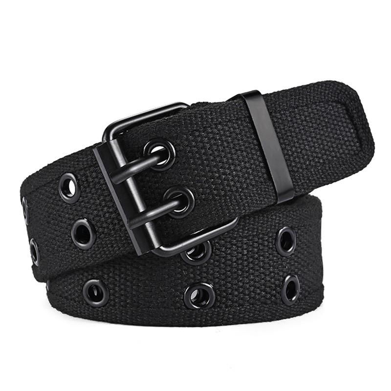 Canvas Belt For Men Luxury Metal Pin Buckle Army Tactical Nylon Braid Belts For Women Jeans High Quality Military Strap Male