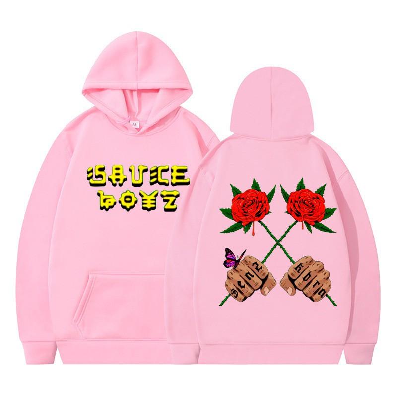 Oversized Hip Hop Hoodie Couples Street Style Printed Sweatshirt Casual Wear
