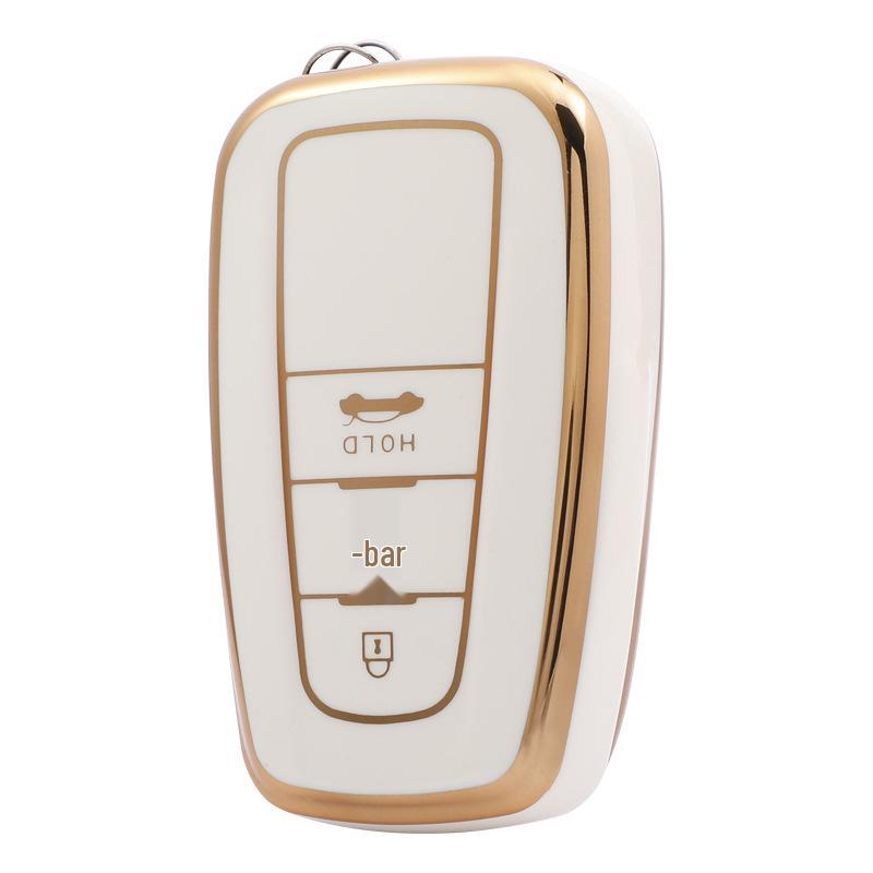 Toyota Crown Corolla Camry Sedan Gold TPU Soft Key Cover for Women