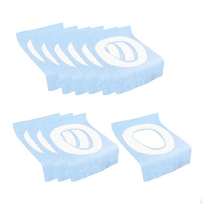10 Pieces Disposable Toilet Seat Covers Mat for Public