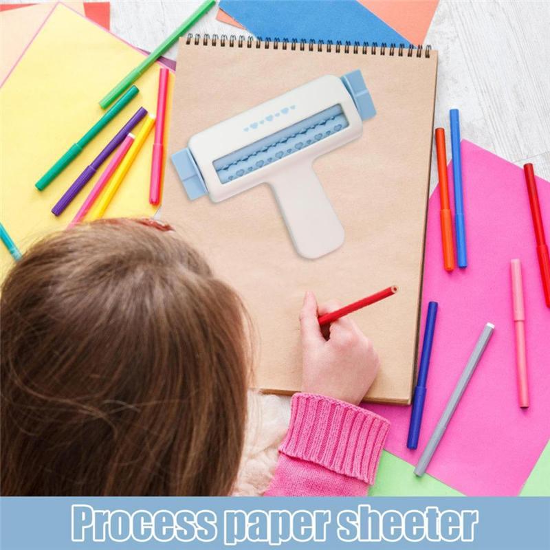 Texture Roller Paper Crimper Tool Paper Roll Embossing For Making Wave Shaper Paper Crimper Love Style