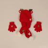 Weihnachten Baby Mütze Schal Handschuhe Set Hirsch Kinder Wintermütze Halswärmer Neujahrsgeschenk für Kinder Beanie Mütze für Mädchen Jungen