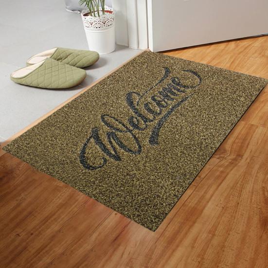 Front Door Mat Welcome Letter Print Home Decor Durable Front Entrance Floor