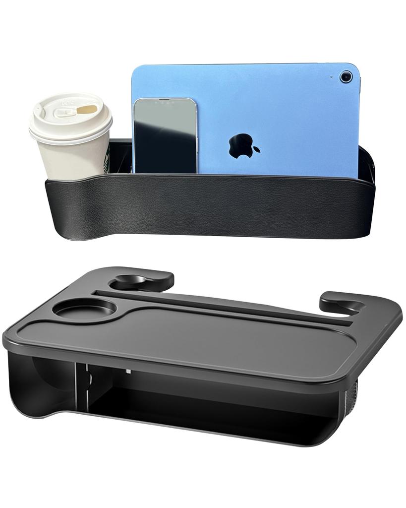 RiTaLT Car Steering Wheel Drink Car Gap Seatside PC Computer Meal Car Camping Smartphone Tablet Stand Table, Holder, Storage, Pocket, In-Car Stand,