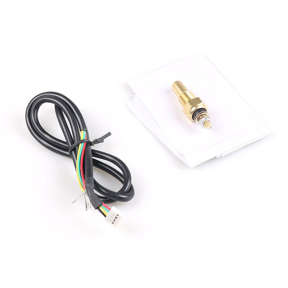 Dynoracing 2" 52mm 7 Colors LED Car Water Temp Gauge 40-140 Celsius Water Temperature Meter High Speed Motor With Sensor