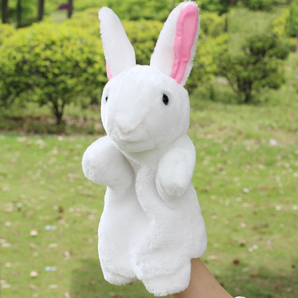 Hand Puppet, Plush Doll, Hand Puppet, Animal, Plush Toy, Hand Dancing, Animal Finger Puppet, Ventriloquism, Kids Prop (Rabbit)