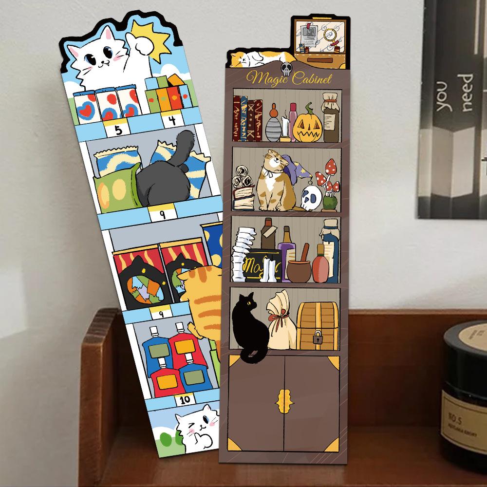 30Pcs/Set Funny Cat's Leisure Time Bookmarks Fashion Stationery School Office Supplies
