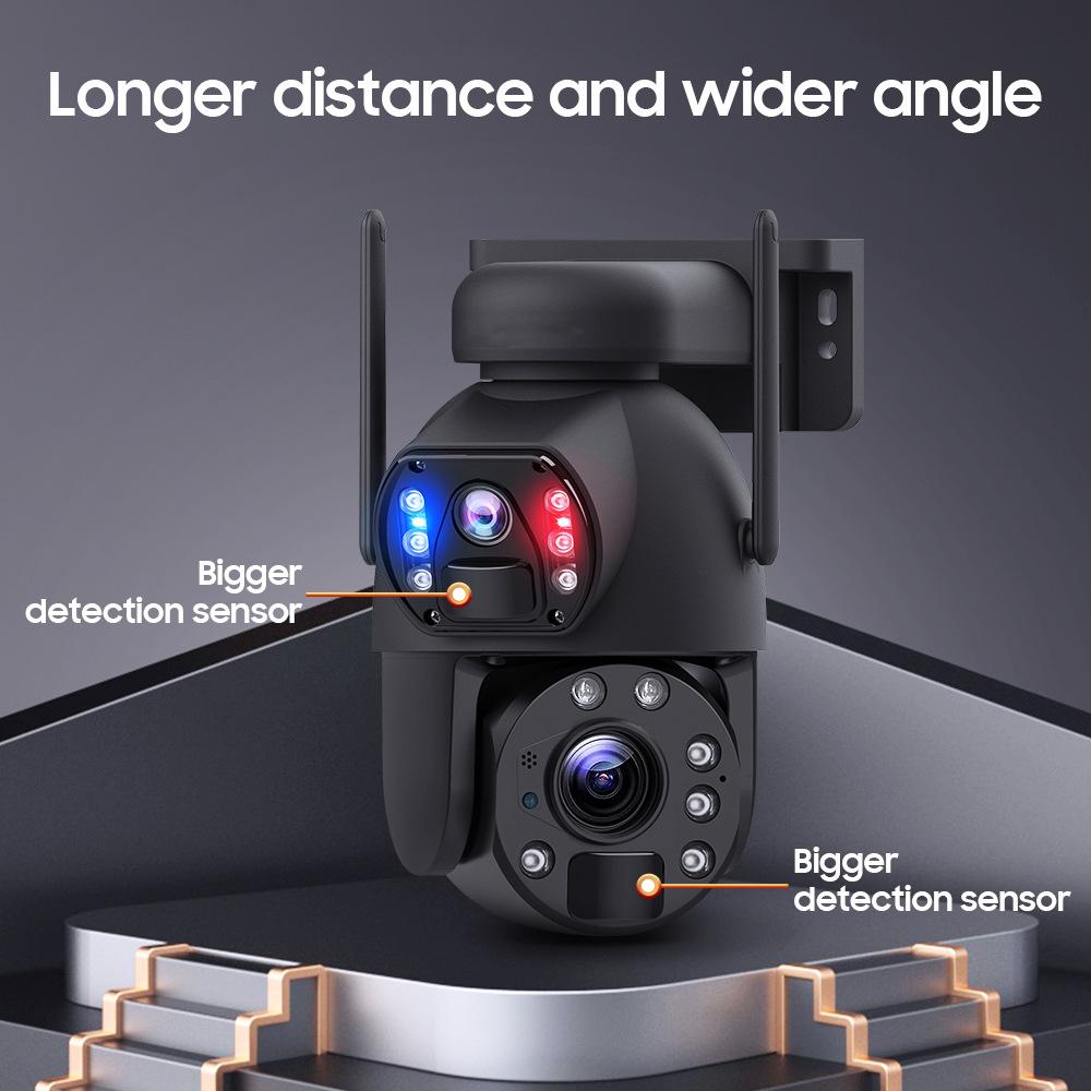 10x/20x Zoom 4G/WIFI Solar Powered Camera, HD Night Vision Security Camera, Solar Panel, PIR Human Motion Detection Monitor