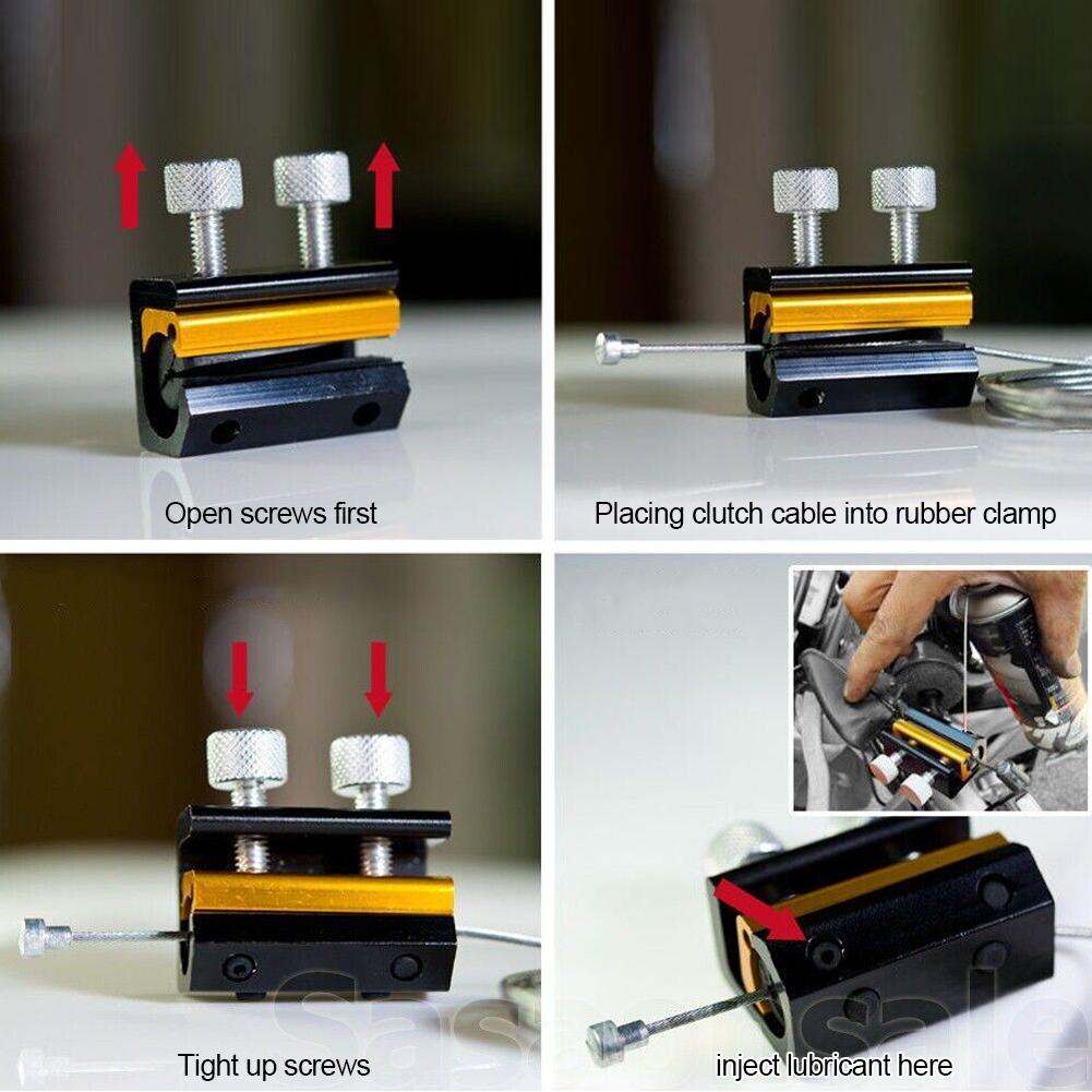 Motorcycle Throttle Clutch Brake Cable Tool Lubrication Wire Oiler Brake ATV Aluminium Cable Lube Tool Motorbike Brakes Part