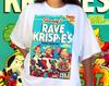 Rave Krispies Graphic Tee | Festival Outfit Vintage T Shirt Psychedelic Retro Oversized Rave Clothes 80s Nostalgia Rice Krispies Summer Top