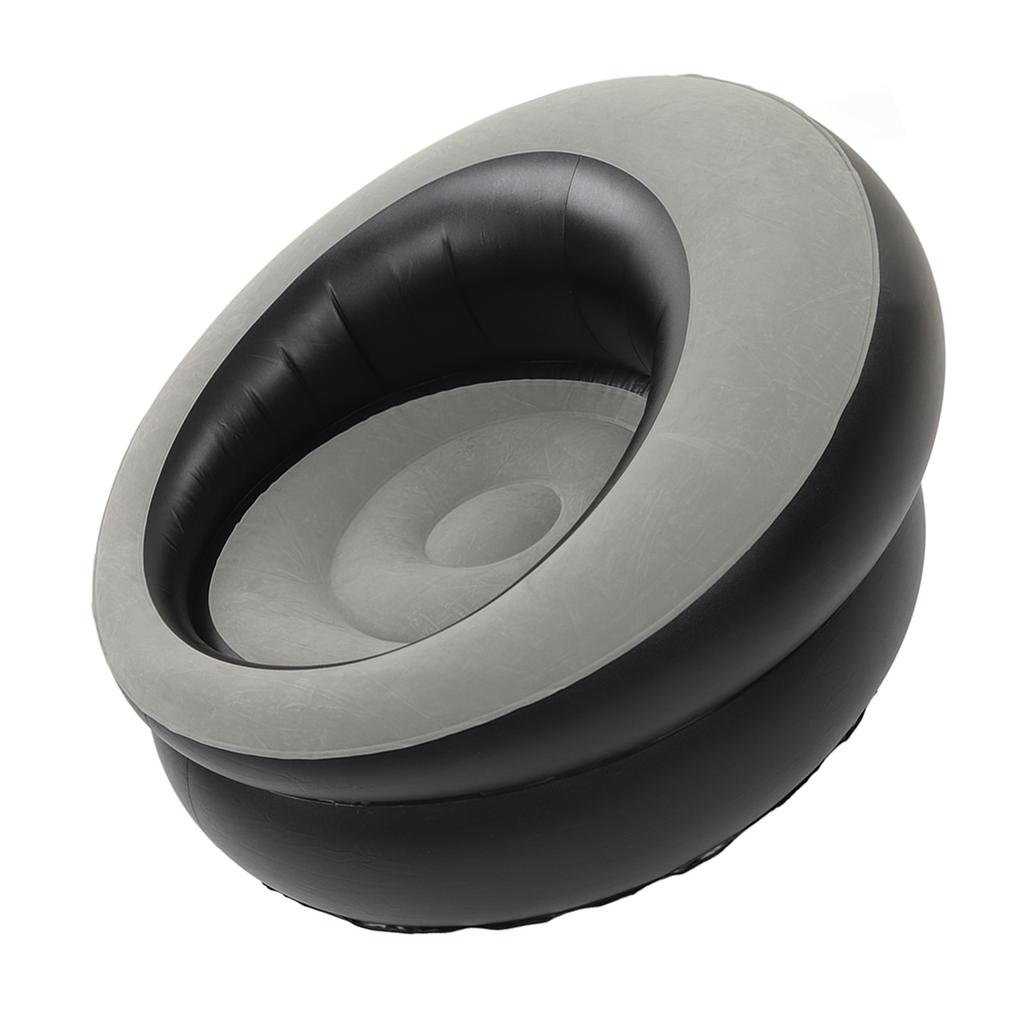 Inflatable Couch Flocking Air Sofa Simple Inflatable Chair for Living Room Bedroom Reading Room Office Balcony Travel