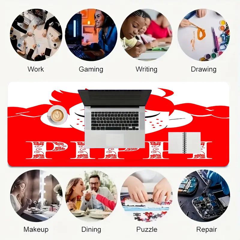 1PC Pippi Longstocking Large Durable Mouse Pad Suitable for Office Desks, Gaming Desktops.Non-Slip Back P62