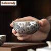 Gilt Silver Twining Lotus Travel Tea Set Kit Zen 1 Pot 2 Cups Tea Brewing Organizer Portable Picnic Tote Bag White Porcelain Set
