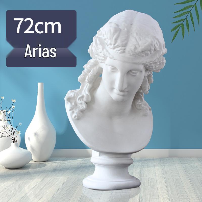 Plaster Cast Geometric Sculpture Set for Art and Photography