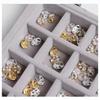 NEW Jewelry Box with Large Capacity for Earrings, Rings, Necklaces and Nail Art Decorations, Jewelry Organizer Case