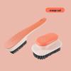 Nordic Style Soft Bristle Shoe and Laundry Brush with Long Handle - Gentle Cleaning for Shoes and Clothes