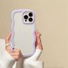 Simple Fashion Wave Frame Clear Shockproof Back Cover For iPhone 16 Pro Max 15 14 Plus 13 12 11 17 Pro Max 17 Air Case