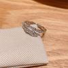 Light Luxury  Snake Shape Ring For Women Girl Exquisite Shiny Zircon Opening Adjustable Finger Ring Wedding Jewelry Gifts