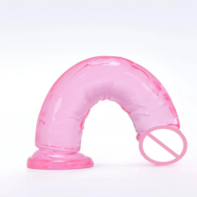 Cheap Pink Dildo with Suction Cup 6 Sizes Realistic Penis Waterproof Sex Toys for Women Female Masturbator Erotic Gode Cock Dick