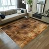 Wood Ring Printed Carpet Vintage Decorative Carpet Living Room Bedroom Kitchen Entrance Non Slip Mat