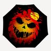 1pc Halloween Pumpkin Automatic Folding Umbrella, Lightweight Retractable Compact Travel Umbrella, 8-Rib Sturdy Frame079